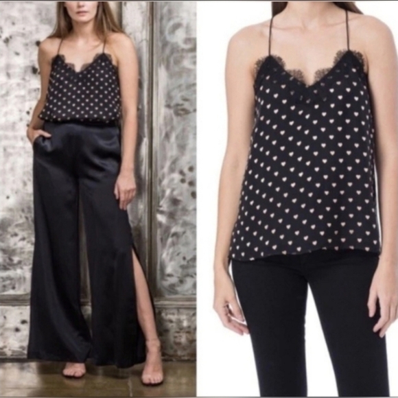 Cami NYC 100% Silk The  Racer Charmeuse Snake Tank Romantic Top  Going Out Sz M - Picture 16 of 16